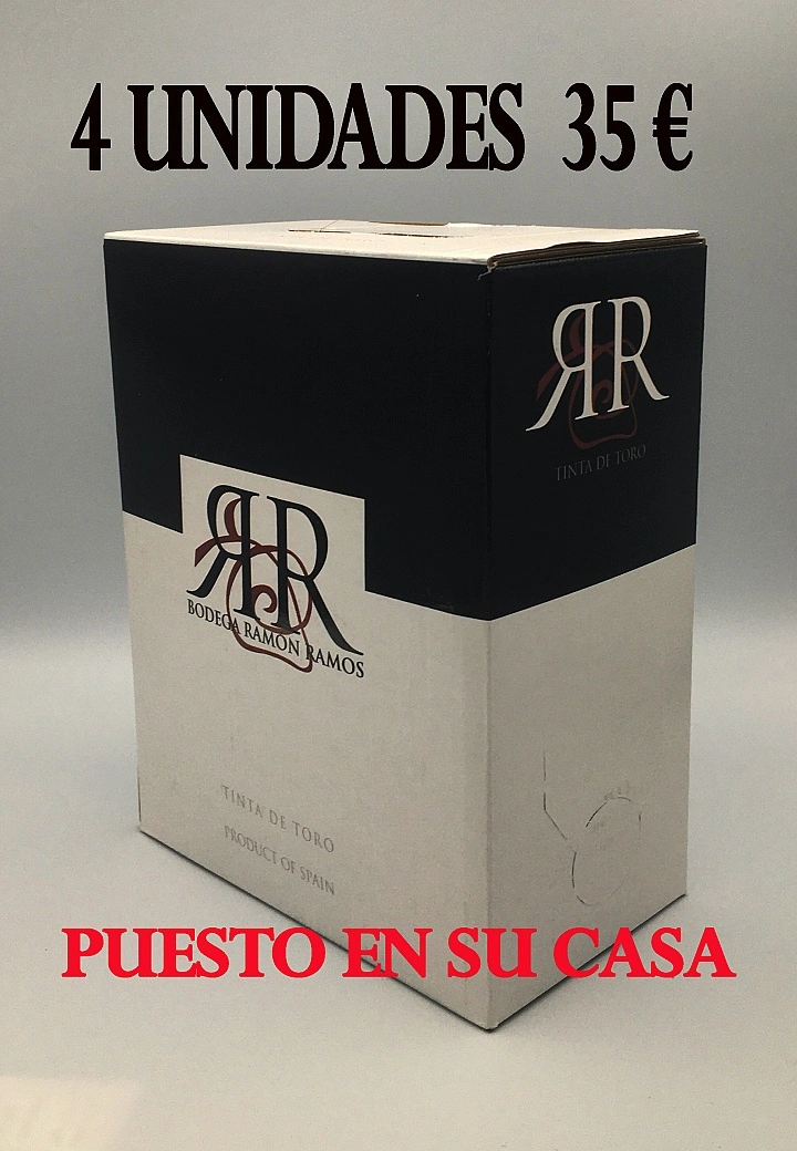 BAG IN BOX 3 L TINTO (PACK DE 4 UNIDADES)