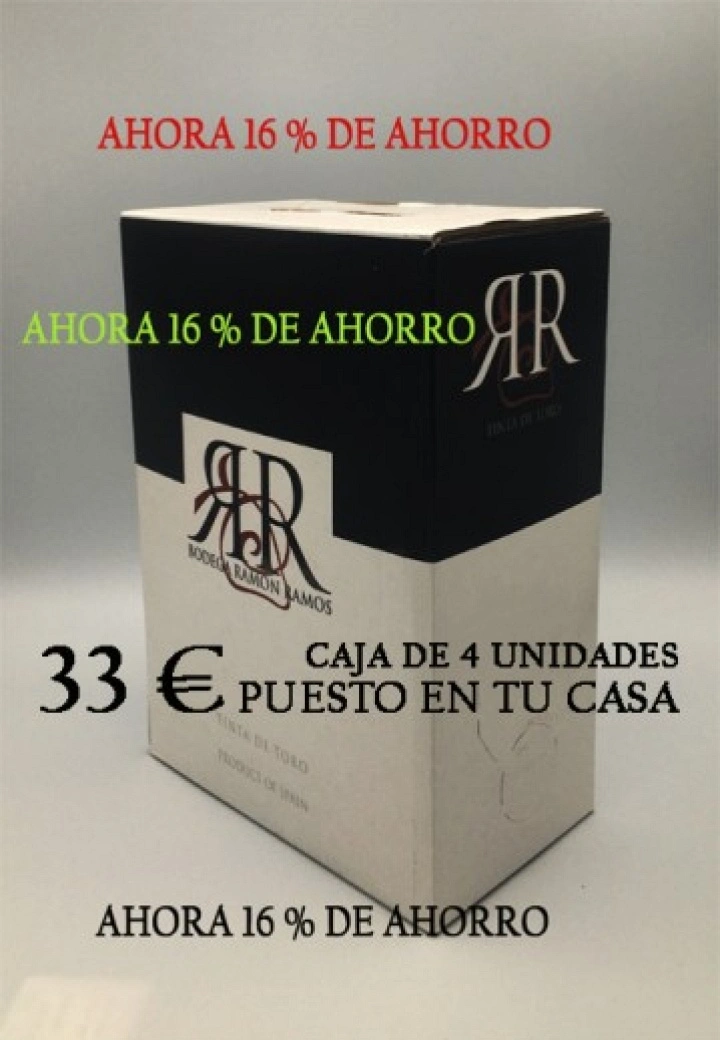 BAG IN BOX 3 L TINTO (PACK DE 4 UNIDADES)