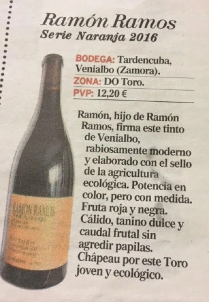 Ecologico Ramon Ramos serie naranja de Toro