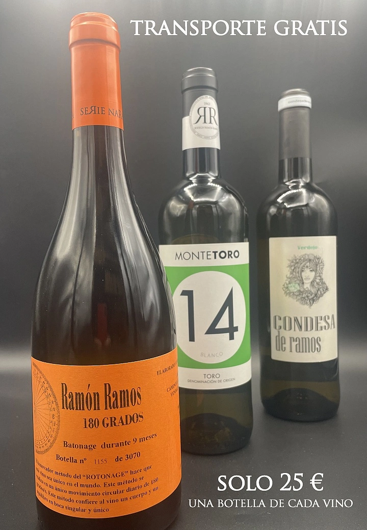 Three bottles of white wine to combat the heat
